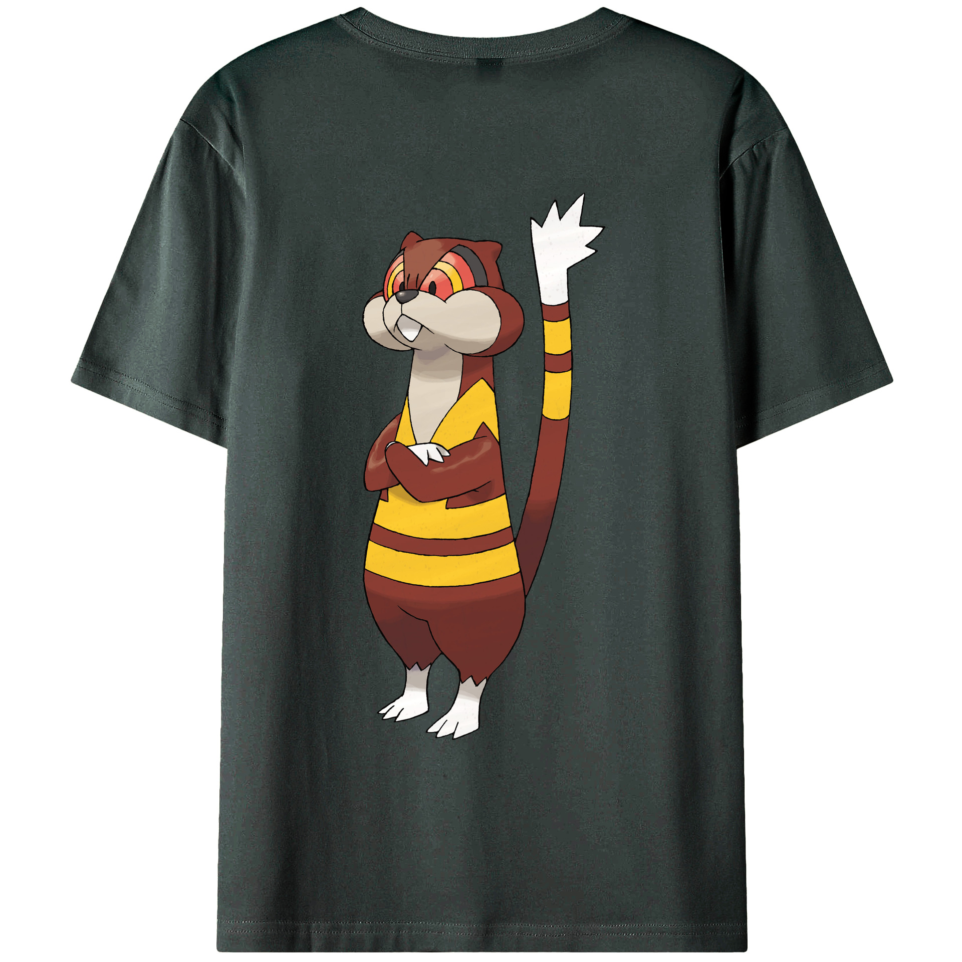 （画像用） ポケットモンスター Pokémon 綿100％ メンズ半袖Tシャツ（バックプリント） 通気性